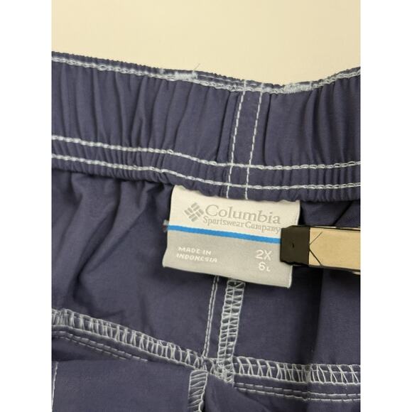 Columbia Sandy River Cargo Shorts Womens 2X Navy Belted Lightweight Hiking New - Picture 8 of 13